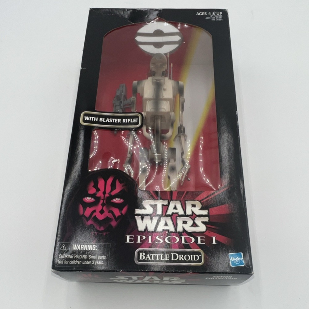Hasbro Star Wars Episode I Battle Droid Figure 1999 Blaster Rifle